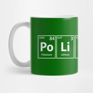 Political (Po-Li-Ti-C-Al) Periodic Elements Spelling Mug